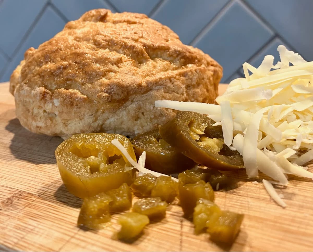 Cheddar, Mozzarella and Jalapeno Scones