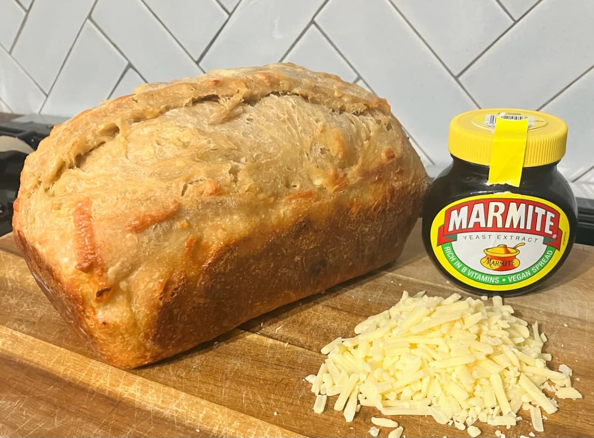 Cheddar and Marmite Sourdough