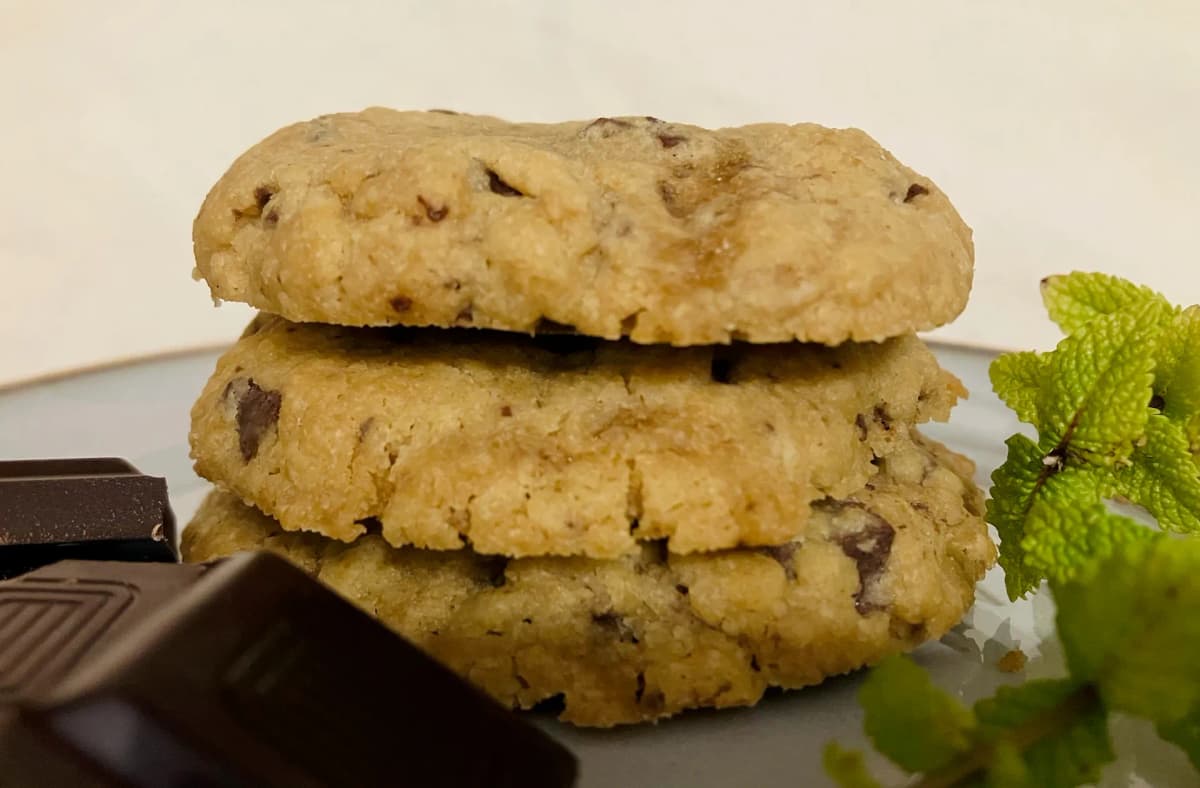 Mint Choc Chip cookies