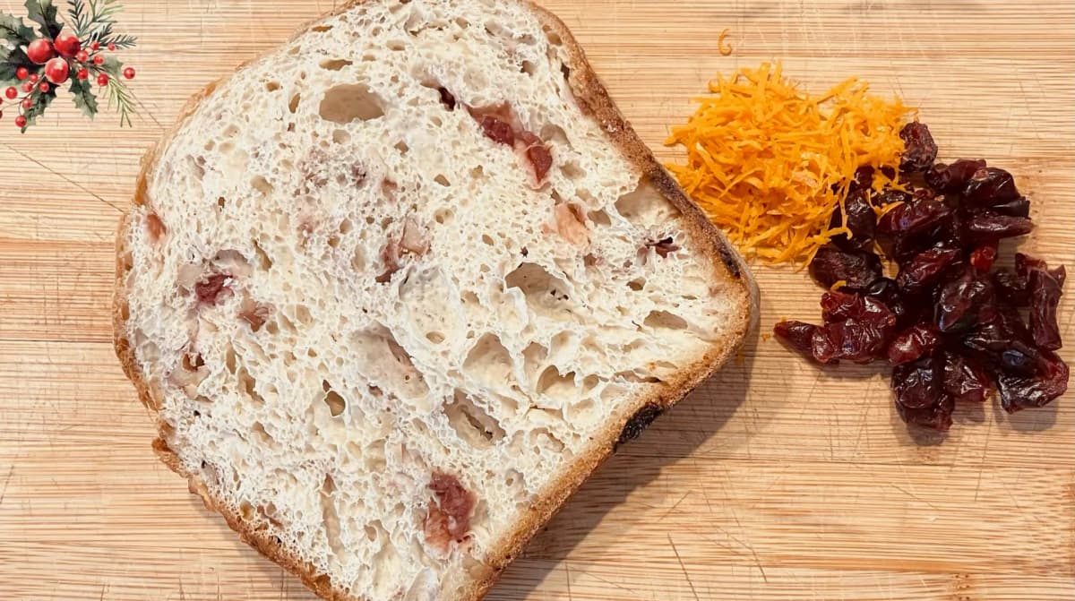 Cranberry and Orange Sourdough