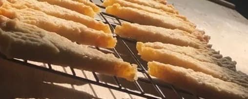 Shortbread triangles